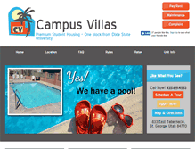 Tablet Screenshot of campusvillas.com